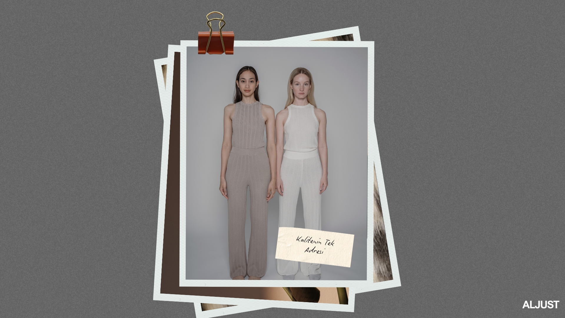 neutral and white minimalist aesthetic fashion scrapbook photo collage instagram post (1920 x 1080 piksel)